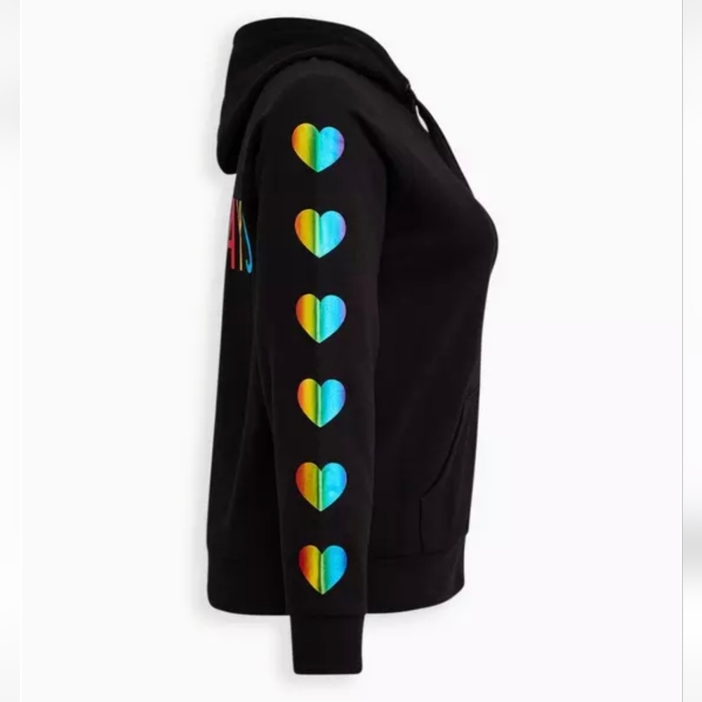 Torrid Trolls "Love Always" Zip Up Hoodie ❤️🧡💚💙💜 - Picture 3 of 7